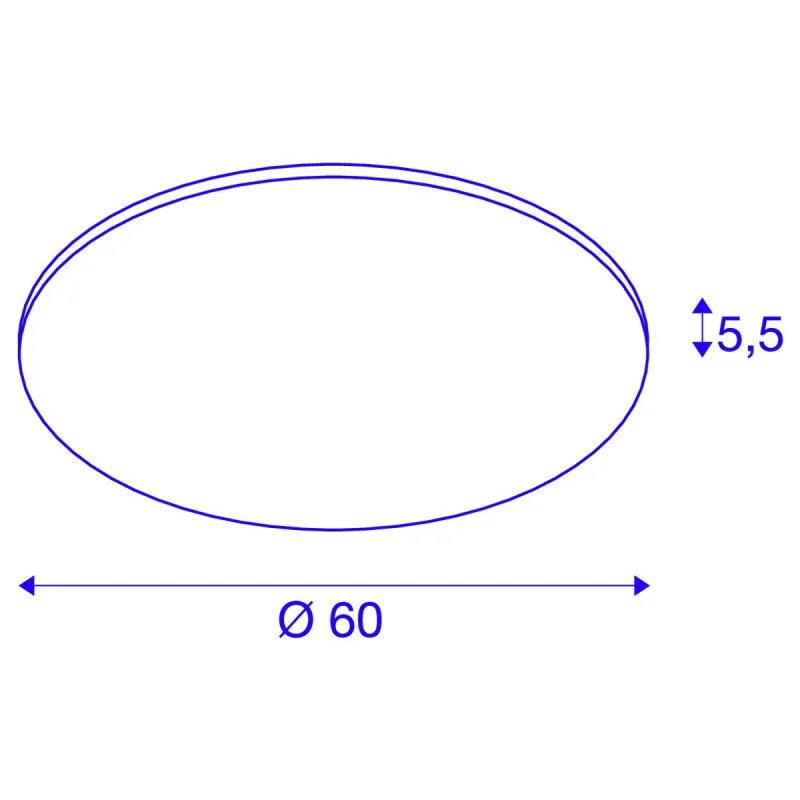PANEL 60, plafonnier intérieur, rond, blanc, LED, 42W, 4000K, variable