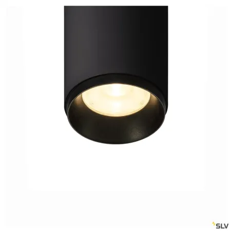 NUMINOS® S, plafonnier intérieur, 60 deg , noir, LED, 11W, 3000K, variable
