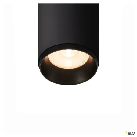 NUMINOS® S, plafonnier intérieur, 60 deg , noir, LED, 11W, 2700K, variable