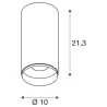 NUMINOS® L, plafonnier intérieur, 36 deg , noir, LED, 28W, 3000K, variable