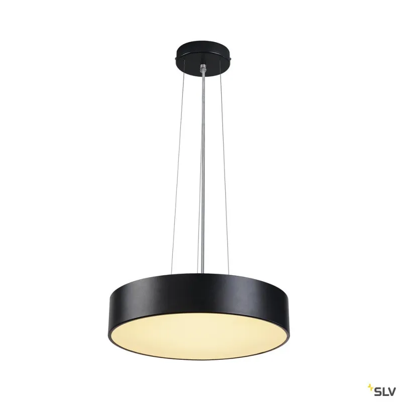 MEDO 40, plafonnier intérieur, rond, noir, LED, 30,1W, 3000K, variable