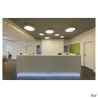 MEDO 40, plafonnier intérieur, rond, gris, LED, 30,1W, 3000K, variable