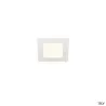 SENSER 12, encastré de plafond intérieur, carré, blanc, LED, 6W, 4000K