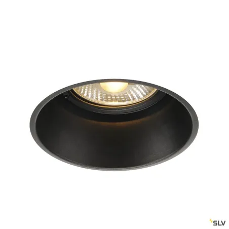 HORN-T, encastré de plafond intérieur, noir mat, GU10/QPAR111, 75W max
