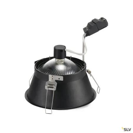 HORN-T, encastré de plafond intérieur, noir mat, GU10/QPAR111, 75W max