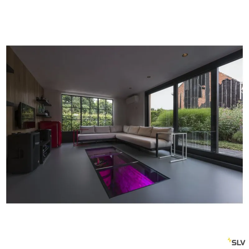 HORN-T, encastré de plafond intérieur, noir mat, GU10/QPAR111, 75W max