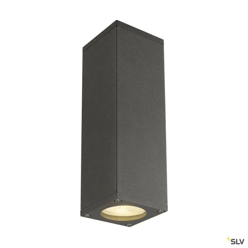 THEO UP/DOWN, applique intérieure, anthracite, GU10/QPAR51, 2x 50W max