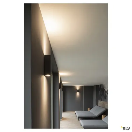 THEO UP/DOWN, applique intérieure, anthracite, GU10/QPAR51, 2x 50W max
