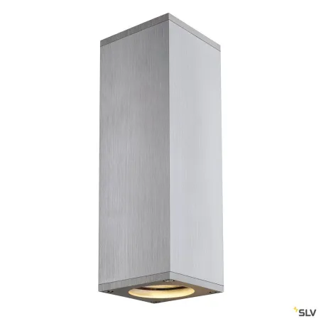 THEO UP/DOWN, applique intérieure, alu brossé, GU10/QPAR51, 2x 50W max