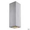 THEO UP/DOWN, applique intérieure, alu brossé, GU10/QPAR51, 2x 50W max