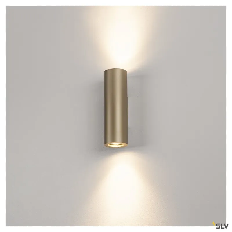 ENOLA B, applique intérieure, laiton, GU10/QPAR51, 2x 50W max, up/down