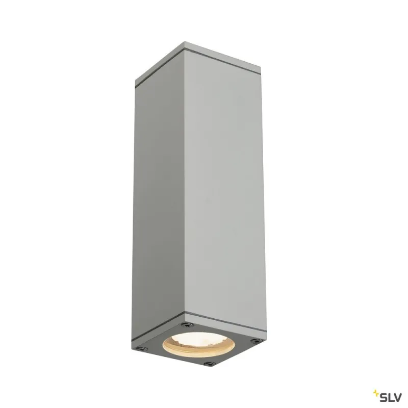 THEO UP/DOWN, applique extérieure, gris, GU10/QPAR51, 2x 35W max, IP44