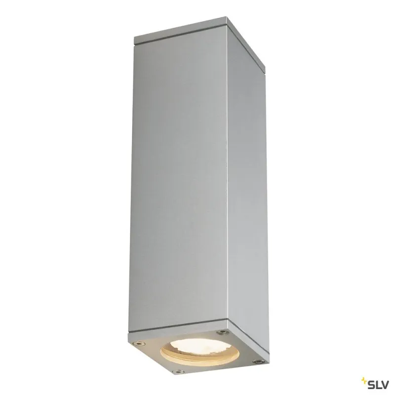 THEO UP/DOWN, applique extérieure, gris, GU10/QPAR51, 2x 35W max, IP44