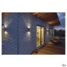 THEO UP/DOWN, applique extérieure, gris, GU10/QPAR51, 2x 35W max, IP44