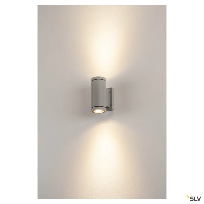 MYRA UP/DOWN, applique extérieure, gris, GU10/QPAR51, 2x 35W max, IP55
