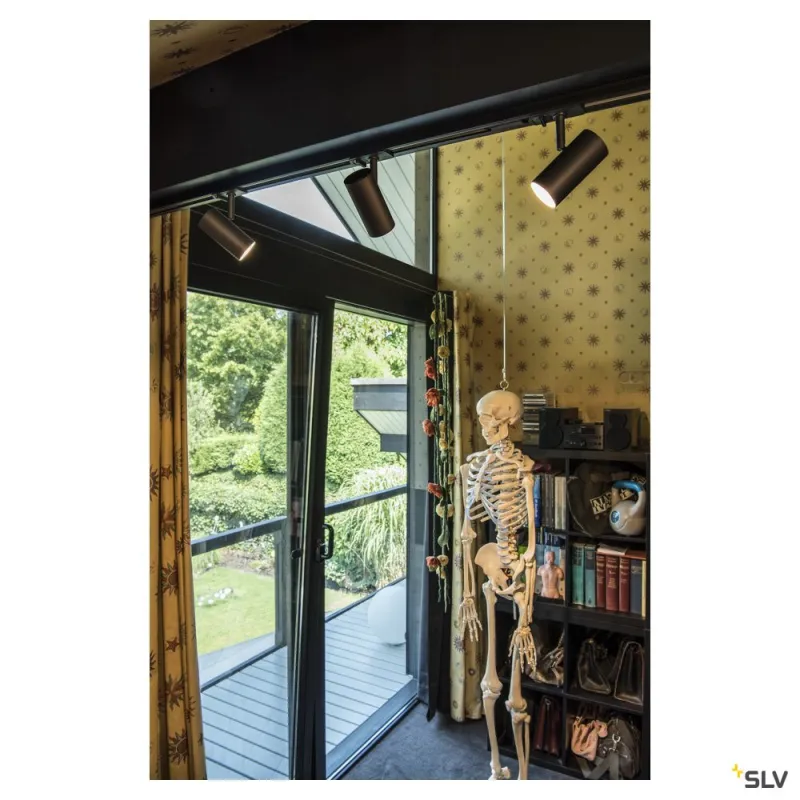 NOBLO SPOT, spot pour rail 1 allumage intérieur, noir, LED, 7,5W, 2700K