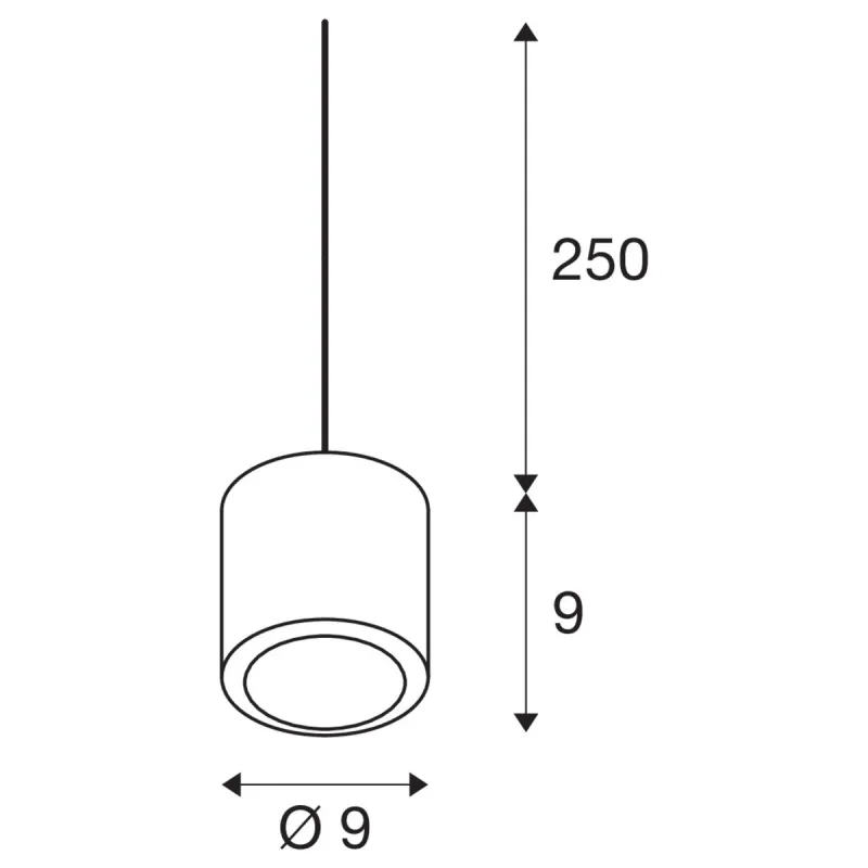 OCULUS, suspension intérieure, blanc, LED, 11W, 2000-3000K, Dim to warm