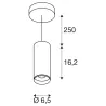 NUMINOS® S, suspension intérieure, 60 deg , noir, LED, 11W, 4000K, variable