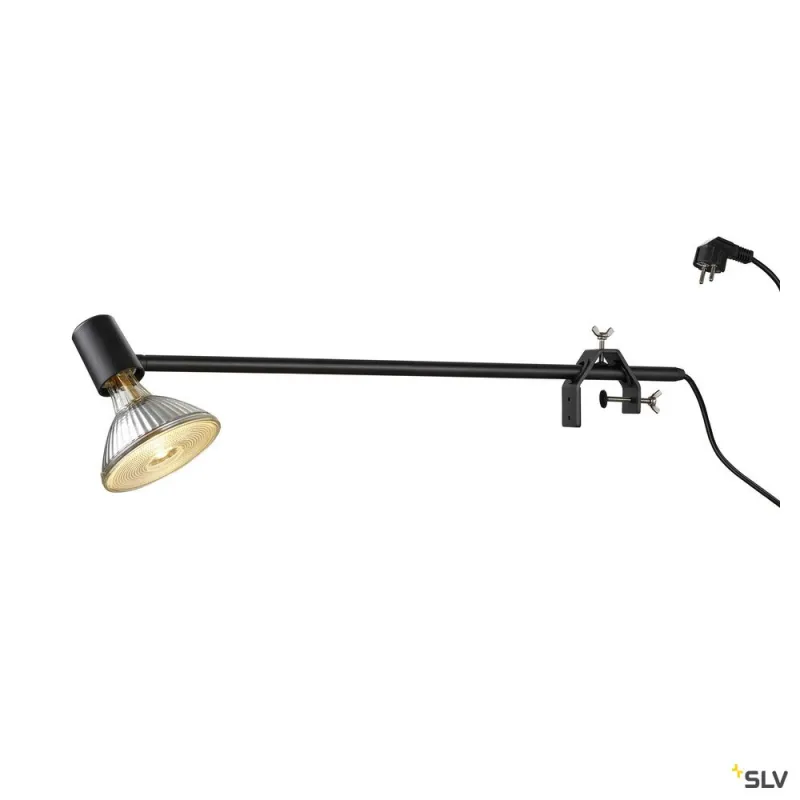 SPOT DISPLAY, spot sur tige intérieur, noir mat, E27/LED E27, 18,5W max