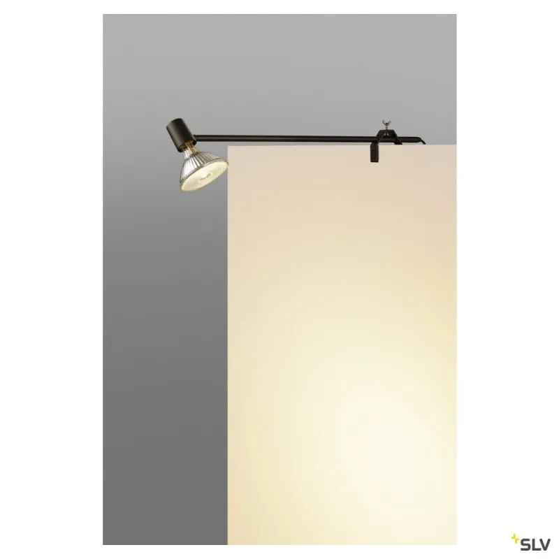 SPOT DISPLAY, spot sur tige intérieur, noir mat, E27/LED E27, 18,5W max