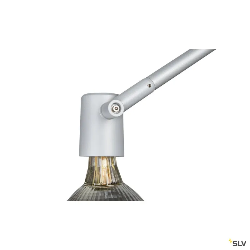 SPOT DISPLAY, spot sur tige intérieur, gris mat, E27/LED E27, 18,5W max