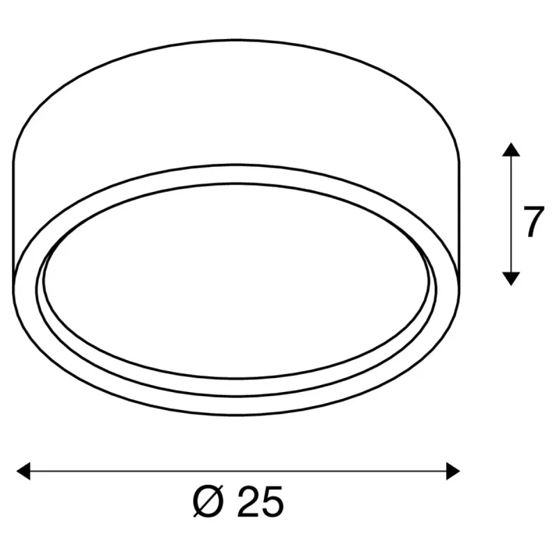 PLASTRA, plafonnier intérieur, blanc, LED, 15W, 3000K, plâtre, variable