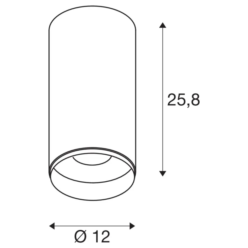 NUMINOS® XL, plafonnier intérieur, 36 deg , noir, LED, 36W, 4000K, variable