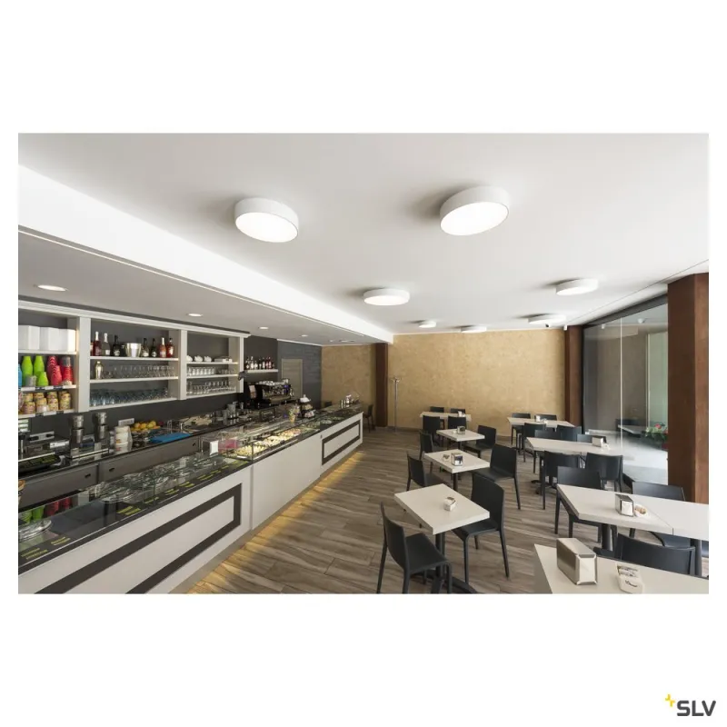 MEDO 40, plafonnier intérieur, rond, blanc, LED, 30,1W, 3000K, variable