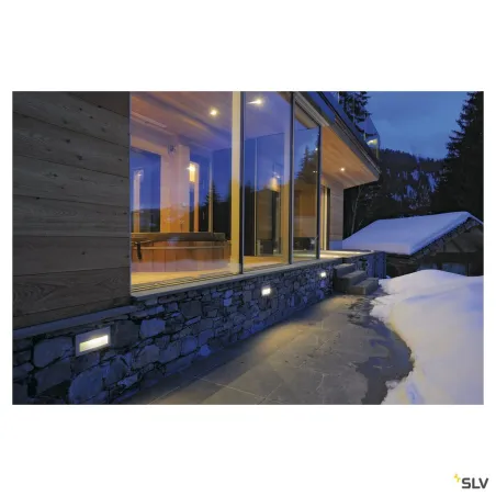 BRICK DOWNUNDER, encastré mural extérieur, gris, LED, 1,4W, 3000K, IP54