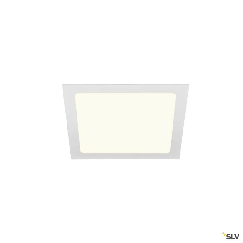 SENSER 24, encastré de plafond intérieur, carré, blanc, LED, 13W, 4000K