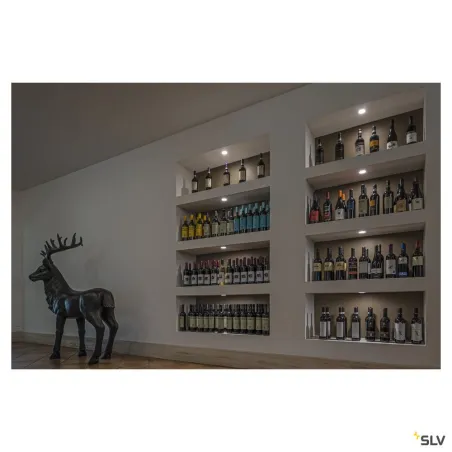 DL 126, encastré de plafond ou mural intérieur, blanc, LED, 2,8W, 3000K