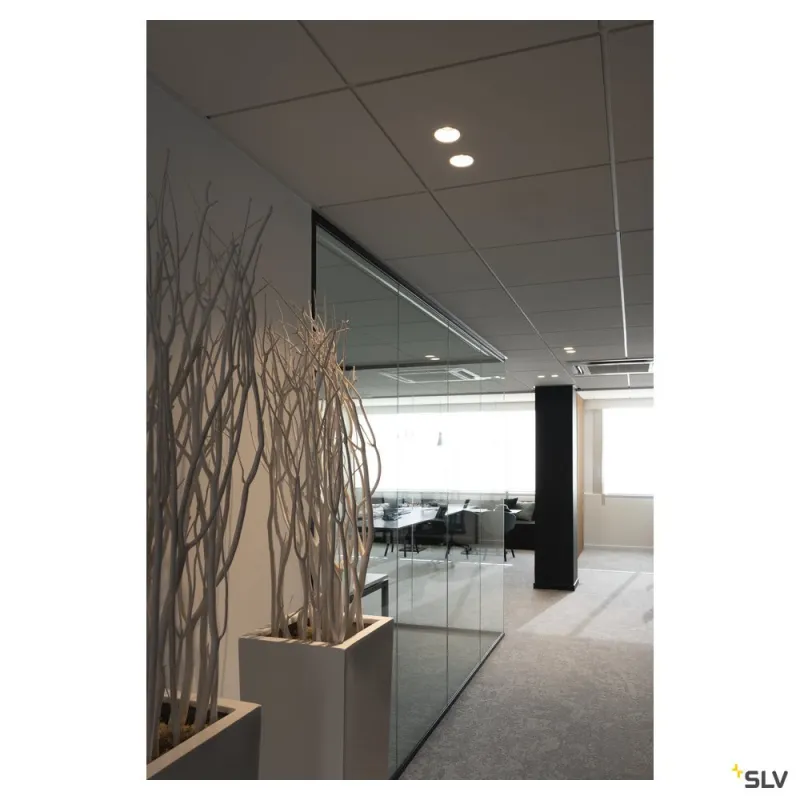 HORN-T, encastré de plafond intérieur, blanc mat, GU10/QPAR111, 75W max