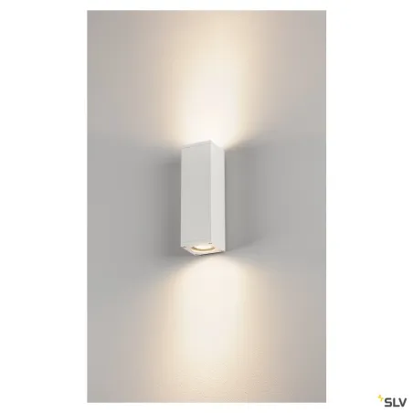 THEO UP/DOWN, applique extérieure, blanc, GU10/QPAR51, 2x 35W max, IP44
