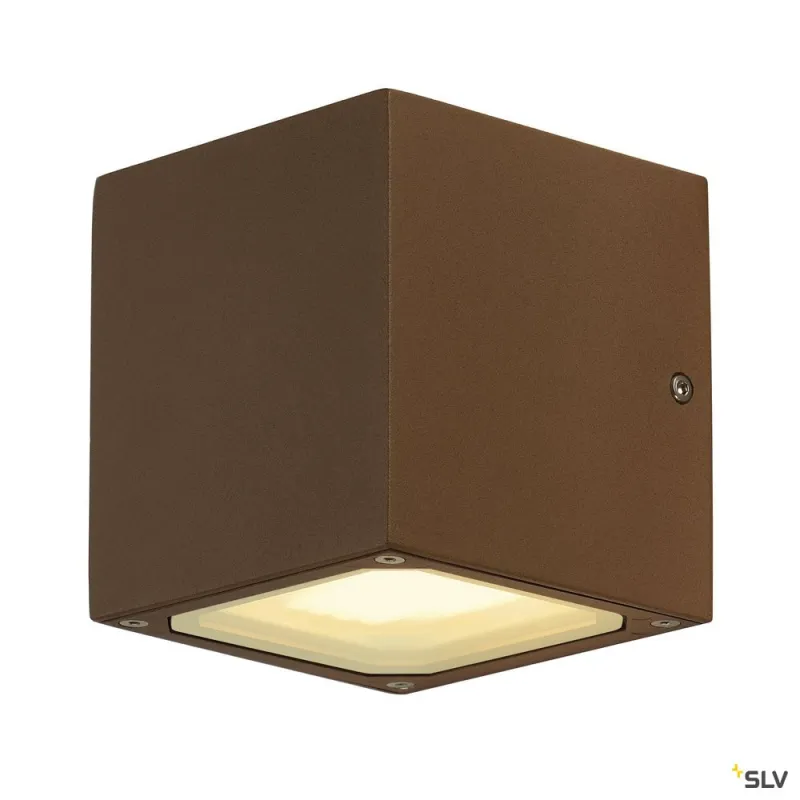 SITRA CUBE, applique extérieure, rouille, GX53/TCR-TSE, 2x 9W max, IP44