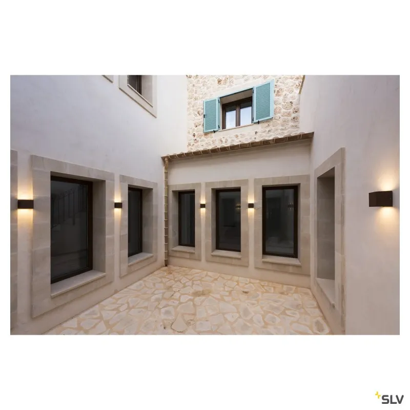 SITRA CUBE, applique extérieure, rouille, GX53/TCR-TSE, 2x 9W max, IP44