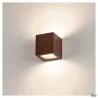 SITRA CUBE, applique extérieure, rouille, GX53/TCR-TSE, 2x 9W max, IP44
