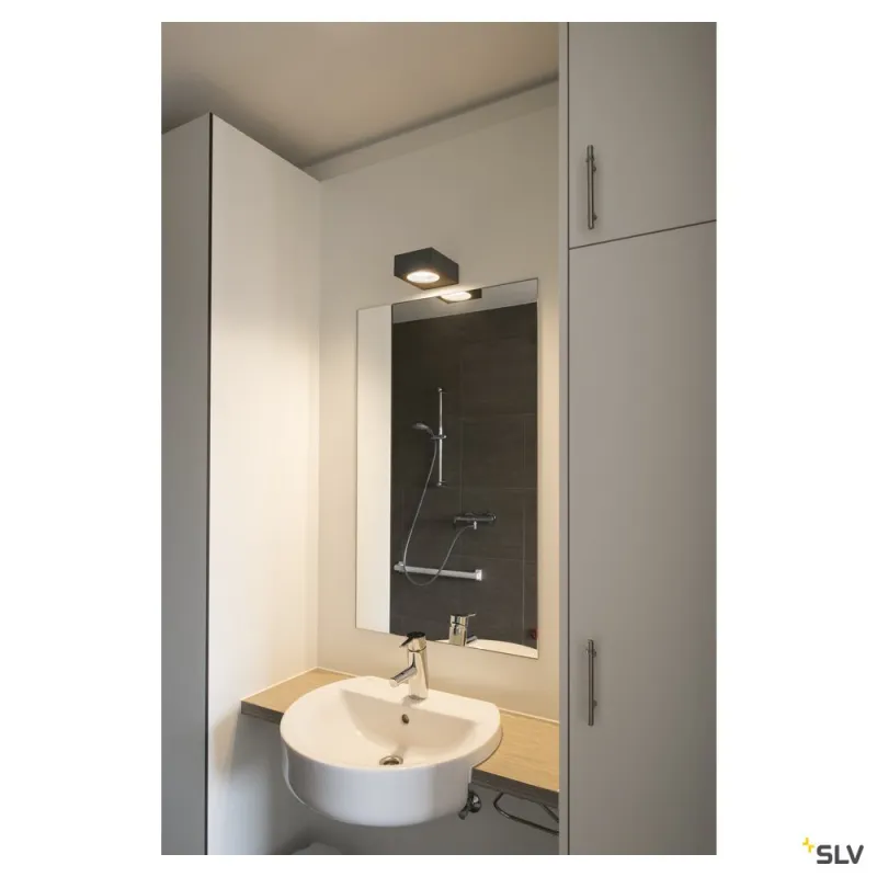 QUADRASYL, applique extérieure, anthracite, GX53/TCR-TSE, 11W max, IP44