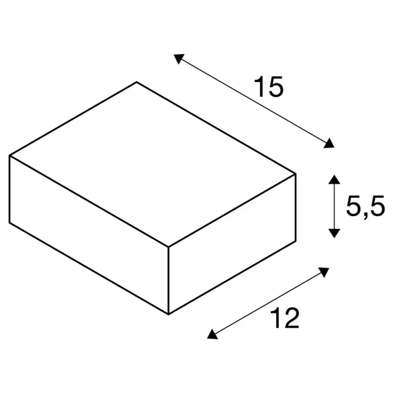 QUADRASYL, applique extérieure, anthracite, GX53/TCR-TSE, 11W max, IP44