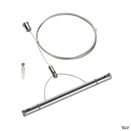 TENSEO, kit de suspension, intérieur, 2m, chrome, pour câble tendu T.B.T