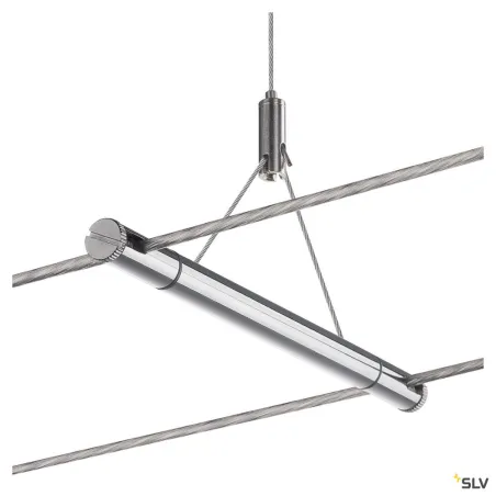 TENSEO, kit de suspension, intérieur, 2m, chrome, pour câble tendu T.B.T