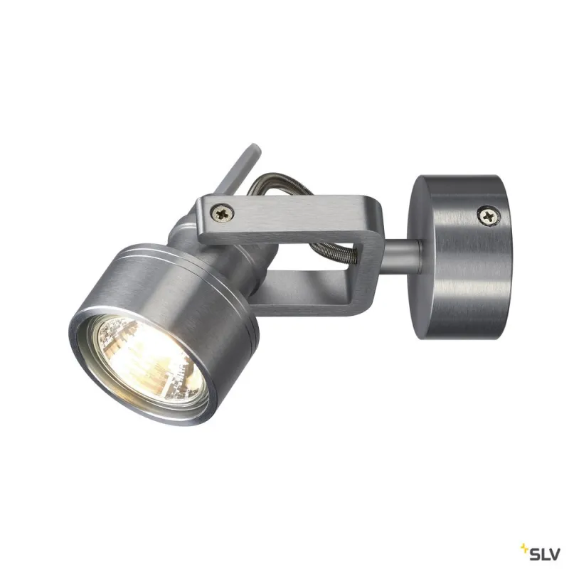 INDA, applique et plafonnier intérieur, alu brossé, GU10/QPAR51, 50W max