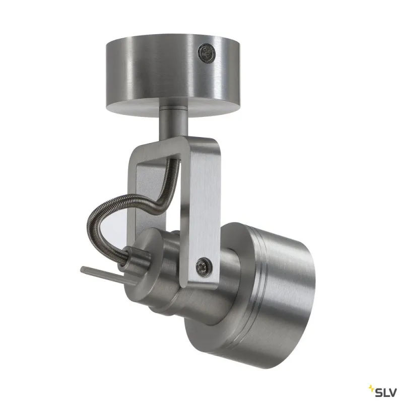INDA, applique et plafonnier intérieur, alu brossé, GU10/QPAR51, 50W max