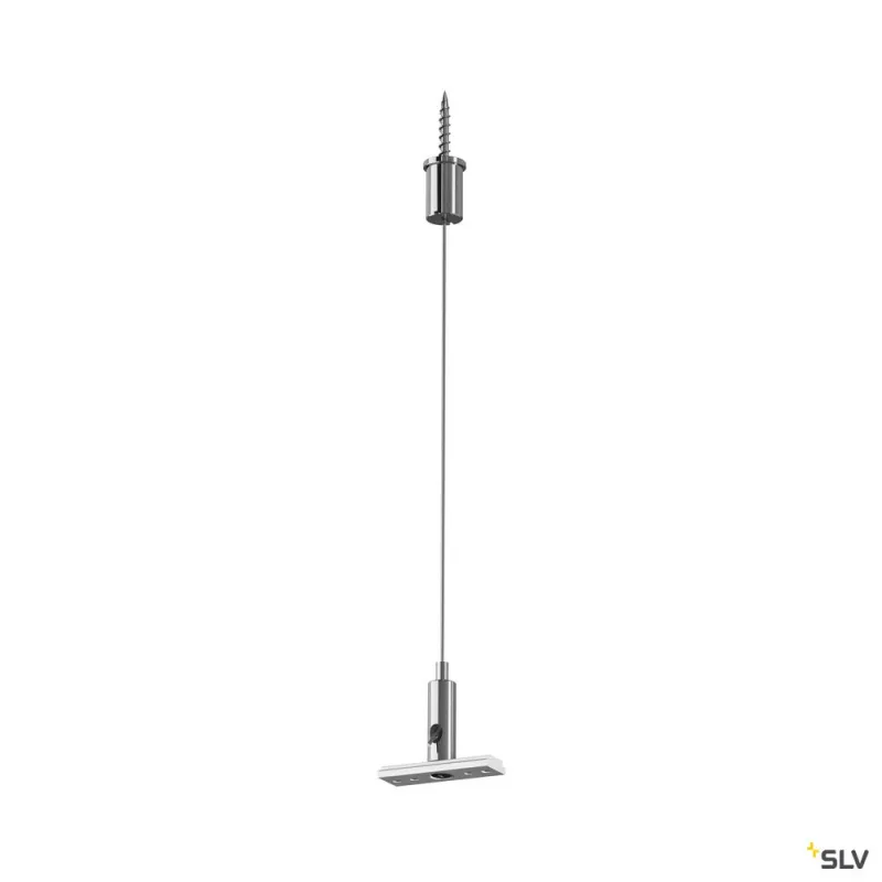 GRAZIA 20, suspension rigide pour profil en saillie, 2 m, inox, 2 pièces