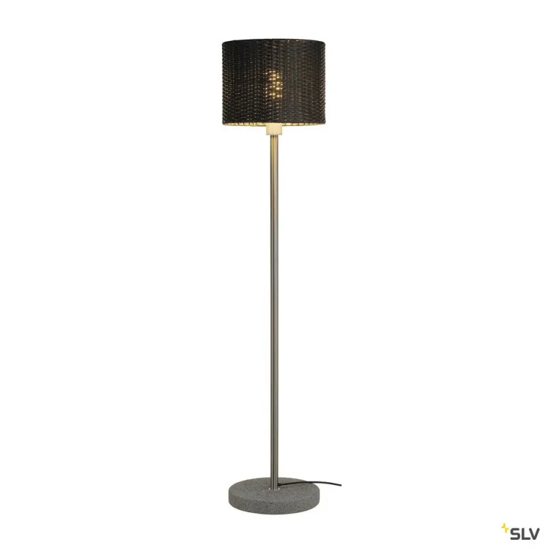 ADEGAN MANILA, lampadaire extérieur, inox/anthracite, E27, 15W max, IP44