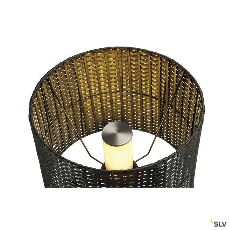 ADEGAN MANILA, lampadaire extérieur, inox/anthracite, E27, 15W max, IP44