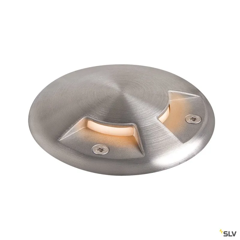 SMALL PLOT, encastré de sol extérieur, cache, 2 fenêtres, inox, inox 316