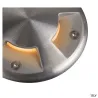 SMALL PLOT, encastré de sol extérieur, cache, 2 fenêtres, inox, inox 316
