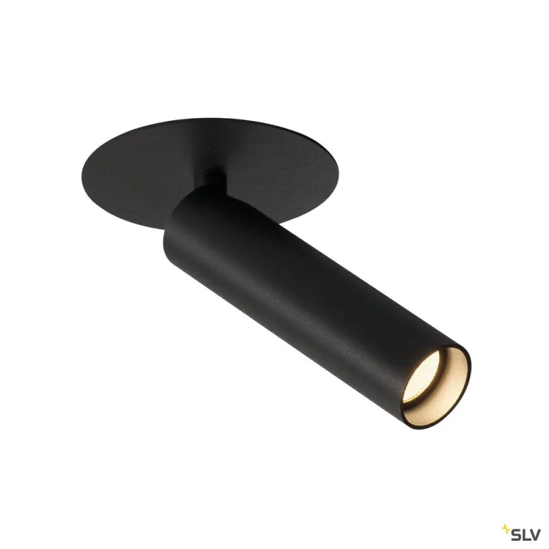 KARPO 30, encastré de plafond ou mural intérieur, noir, LED, 7,5W, 3000K