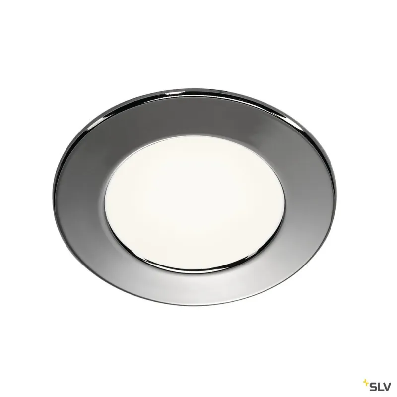 DL 126, encastré de plafond ou mural intérieur, chrome, LED, 2,8W, 3000K