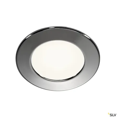 DL 126, encastré de plafond ou mural intérieur, chrome, LED, 2,8W, 3000K